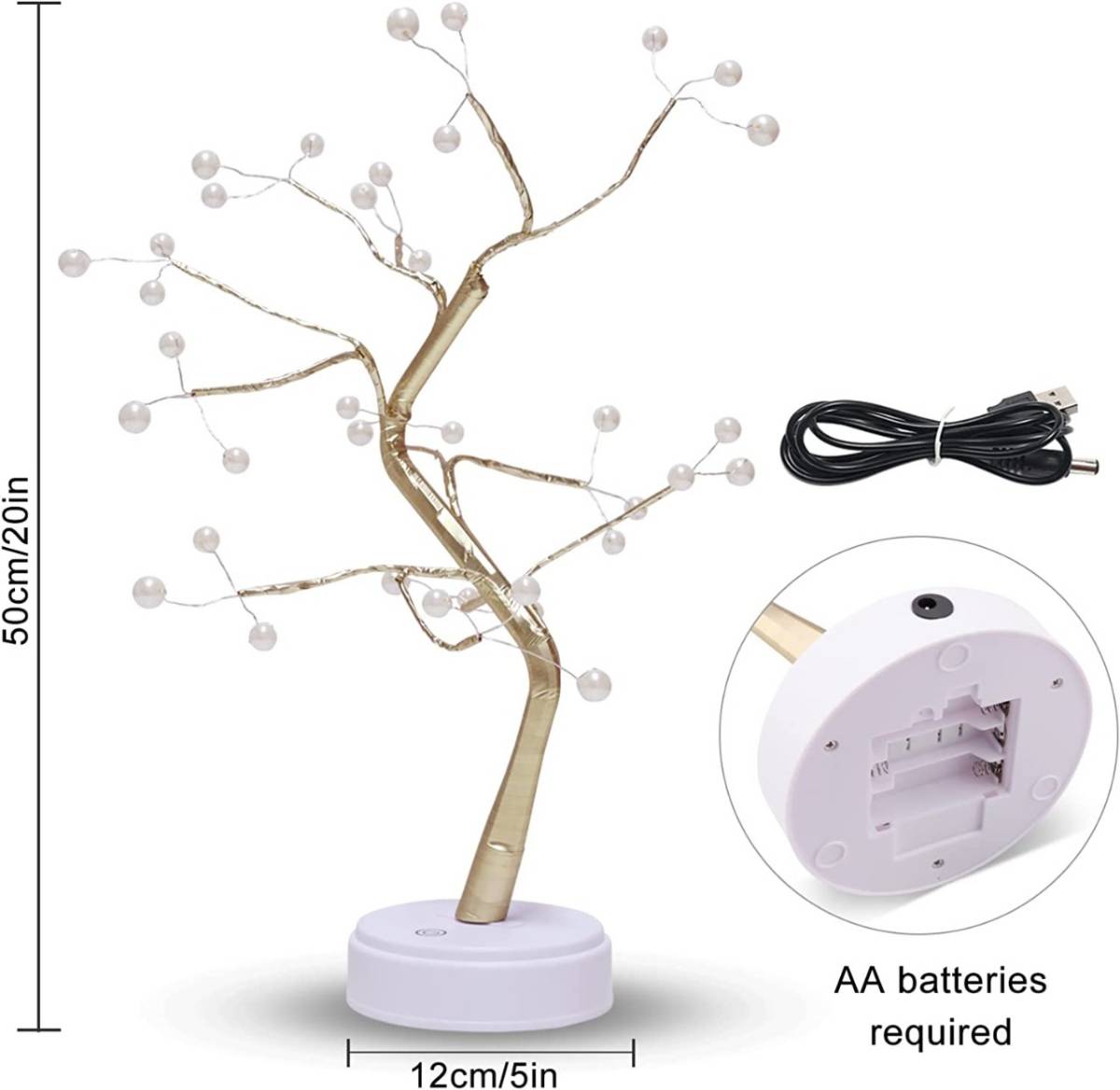 ARBOL BONSAI LED ESFERA 50 CMS 6368-11